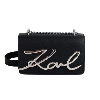 Black CaRaUaNa Karl Clutch Bag