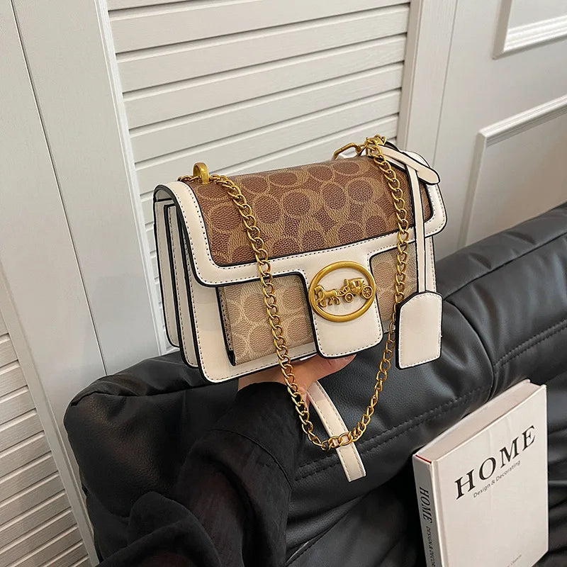 CaRaUaNa iconic Retro Shoulder Bag white