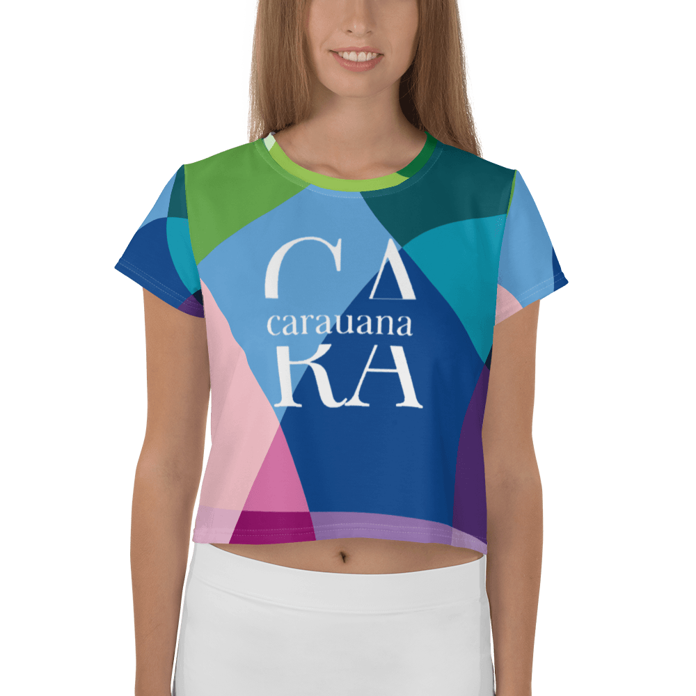 Carauana All-Over Print Crop Tee