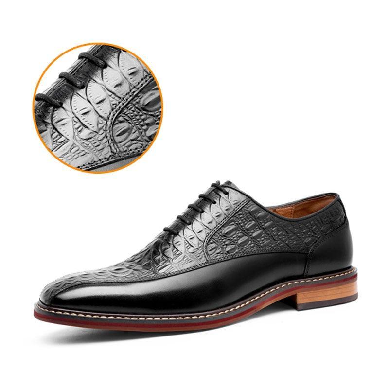 Desai Men Dress Shoes Oxfords Genuine Leather Italian Formal Shoes