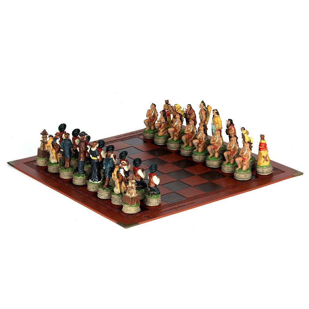 Historical Theme Resin Chess Figures 32 Painted Chess Game Gift Collection