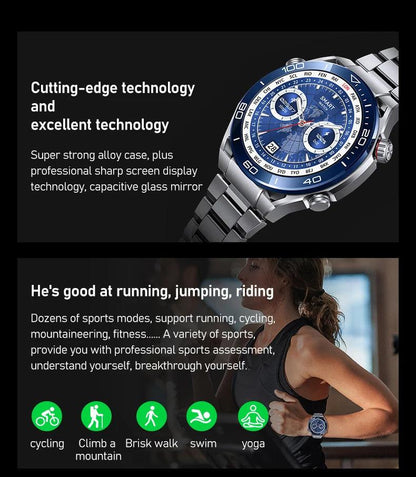 LEMFO smartWatches for men stainless steel|Your Timeless Companion, Now Exclusively Yours!