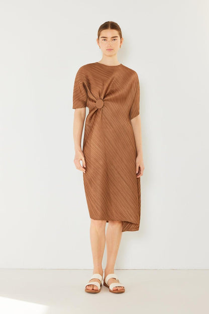 Marina West Swim Pleated Dolman Sleeve Dress Carauana Store