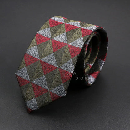 Patterned tie on a dark background
