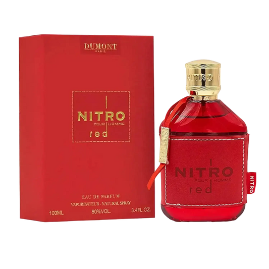 NITRO RED 3.4oz Eau De Parfum for Men CaRaUaNa Fashion