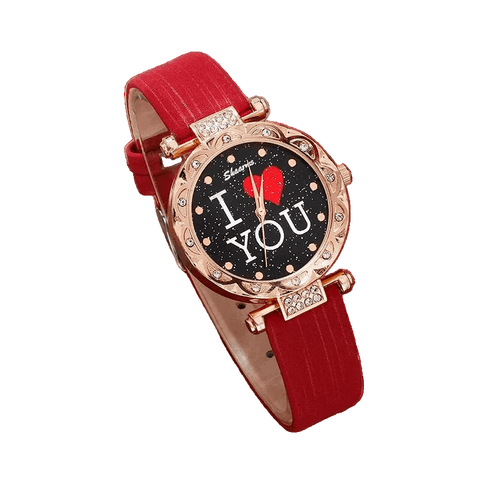 SHAARMS 5-Piece Women’s Watch Set – “I ♥️ You”