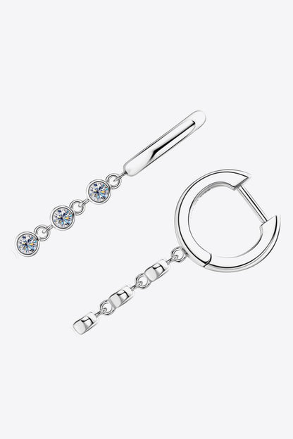 Moissanite Decor 925 Sterling Silver Earrings CaRaUaNa Fashion