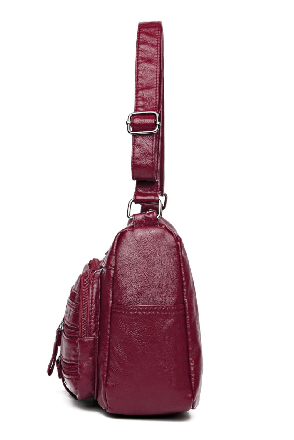 Multi-Pocket PU Leather Crossbody Bag Carauana Store