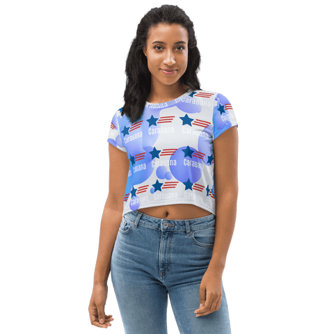 All-Over Print Crop Tee