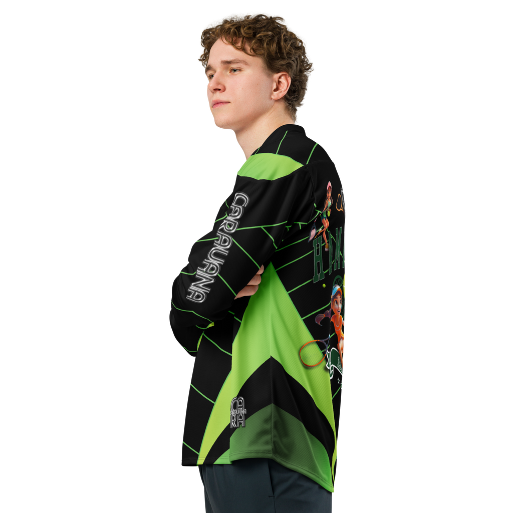 🥎 Premium® Sweatshirt CaRaUaNa – Tennis Black Green Carauana Store