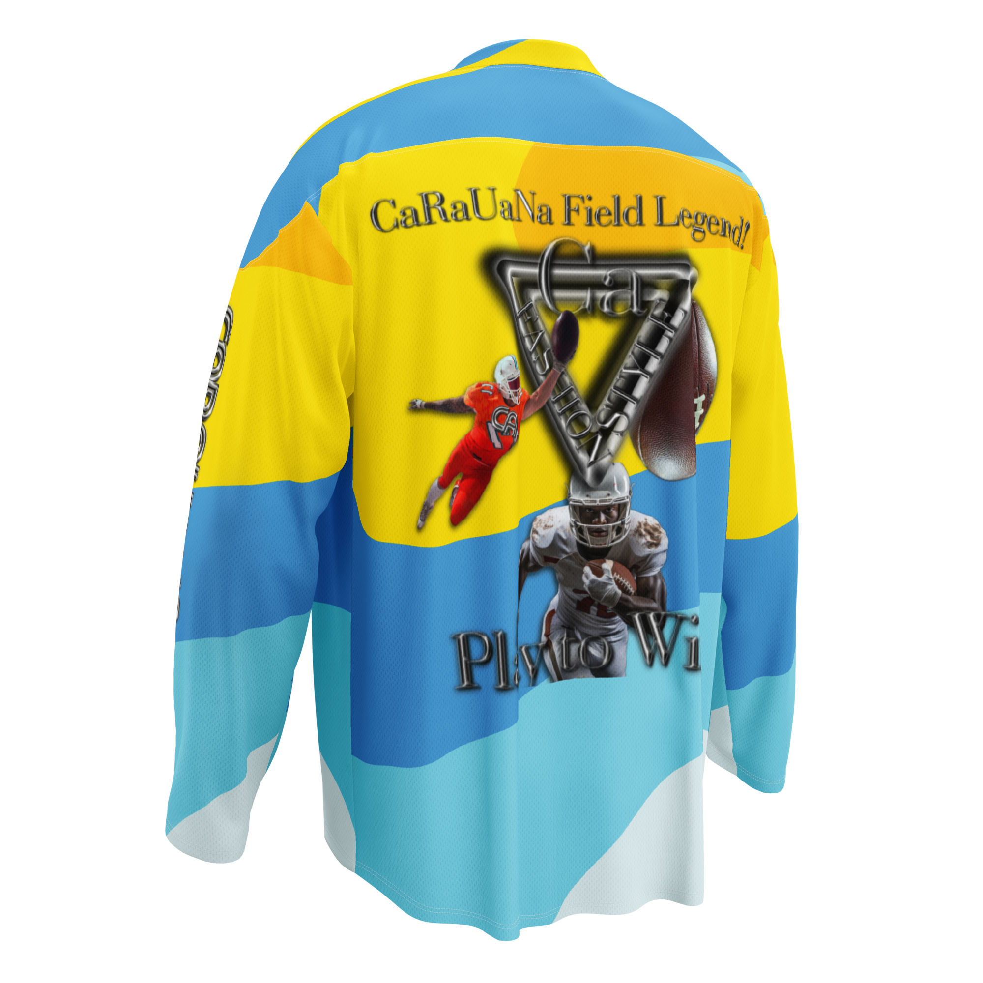 🏈 CaRaUaNa American Football Sweatshirt – Yellow Edition Carauana Store