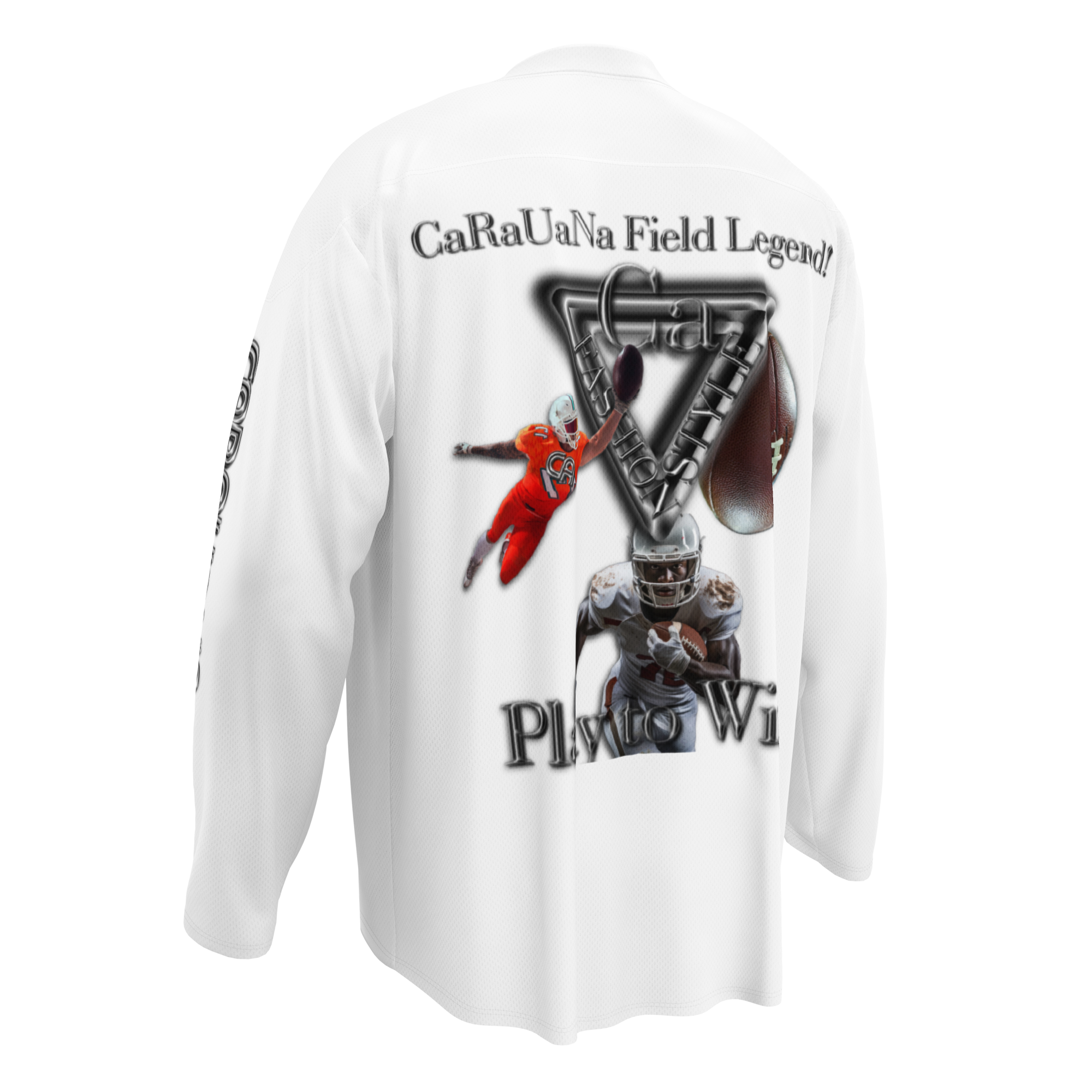 🏈 Sweatshirt CaRaUaNa american football white Carauana Store