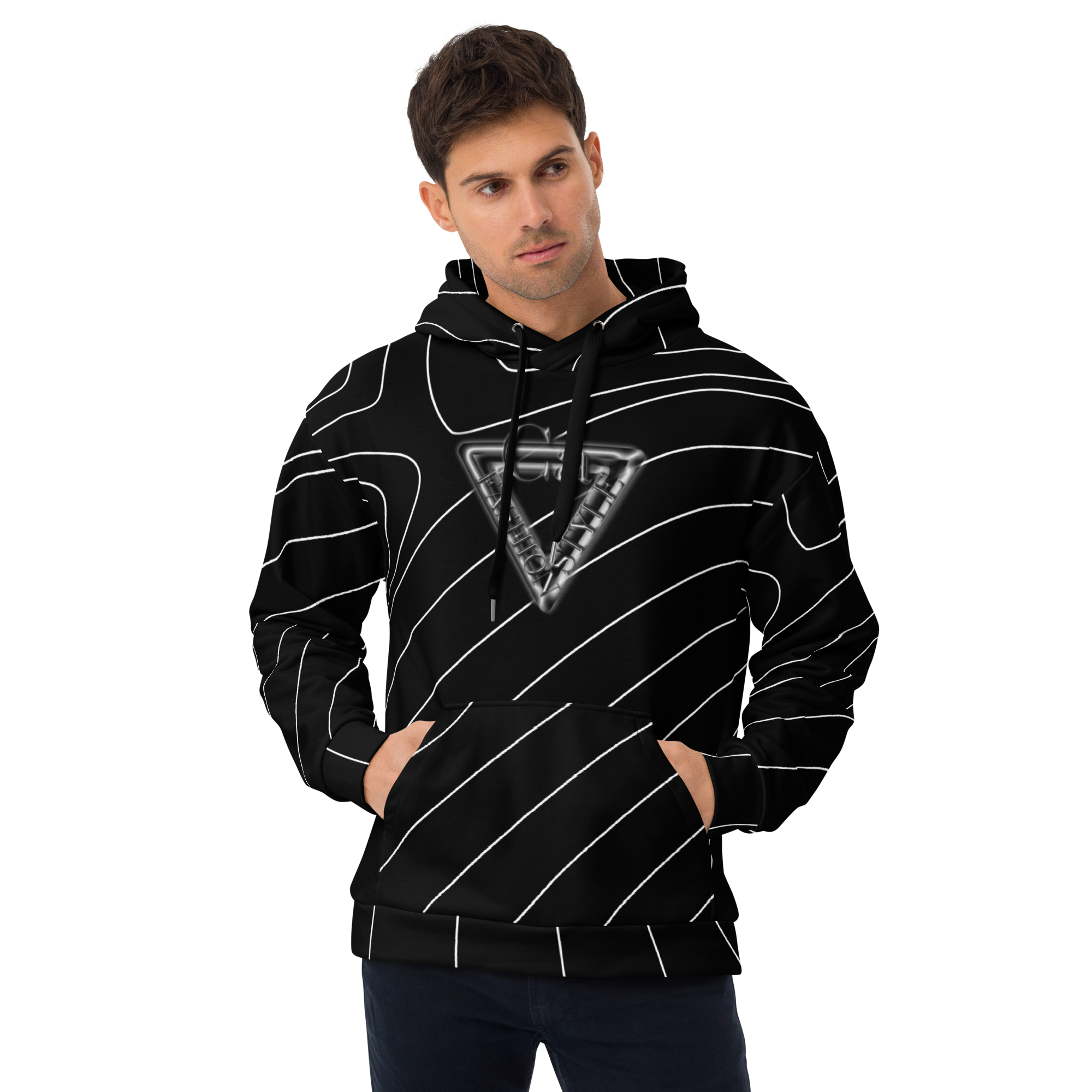 CaRaUaNa Unisex Hoodie Black Branded - CaRaUaNa Fashion