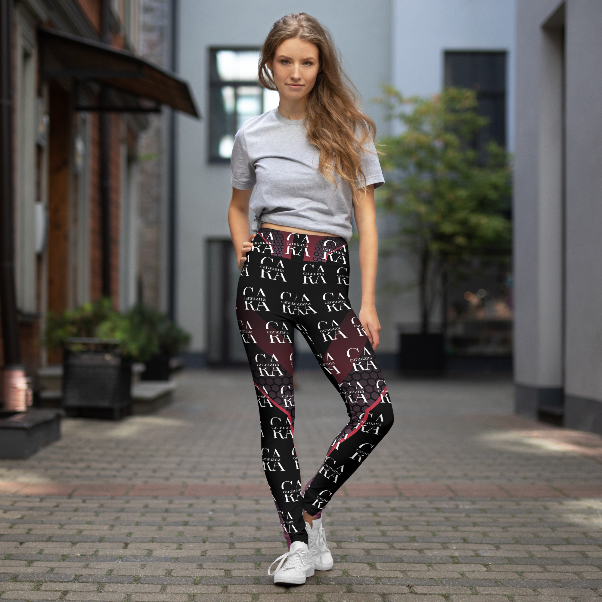 CaRaUaNa Leggings SPORT black Pink Carauana Store