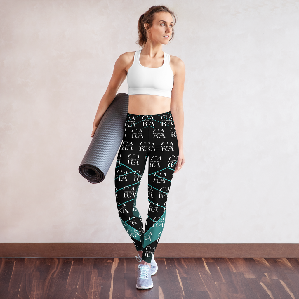 CaRaUaNa Leggings SPORT black Green Famous Carauana Store