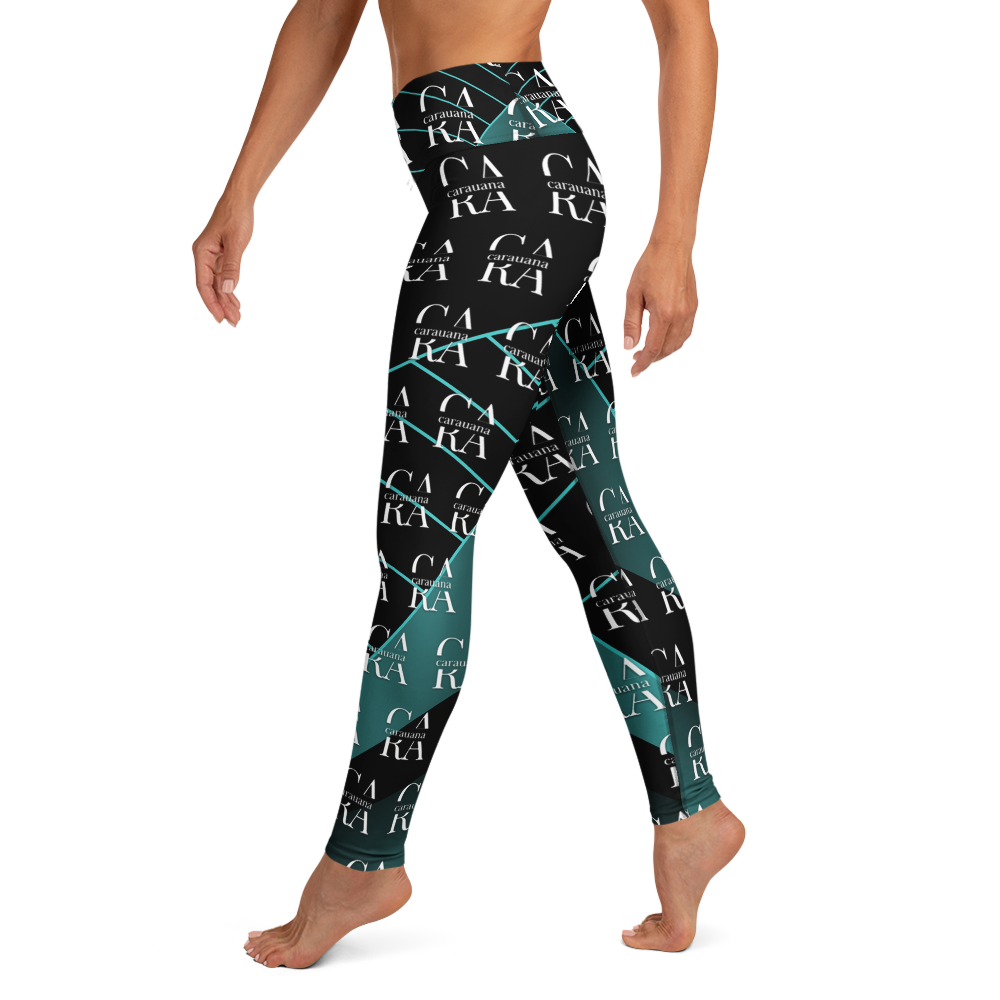 CaRaUaNa Leggings SPORT black Green Famous Carauana Store