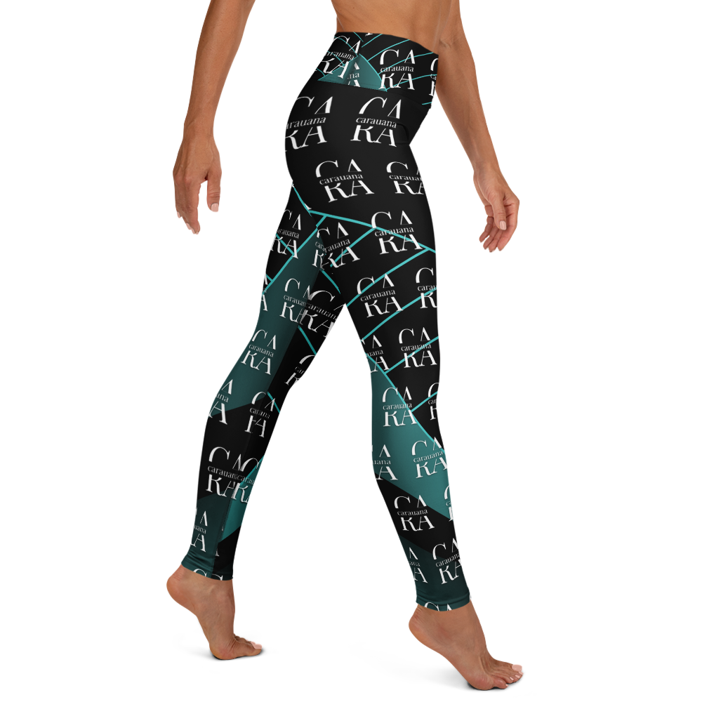 CaRaUaNa Leggings SPORT black Green Famous Carauana Store