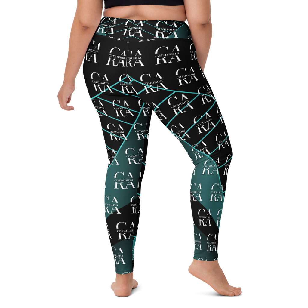 CaRaUaNa Leggings SPORT black Green Famous Carauana Store
