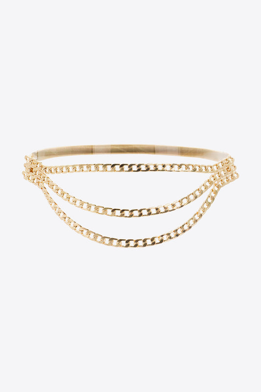 Metal Triple-Layered Chain Belt Carauana Store
