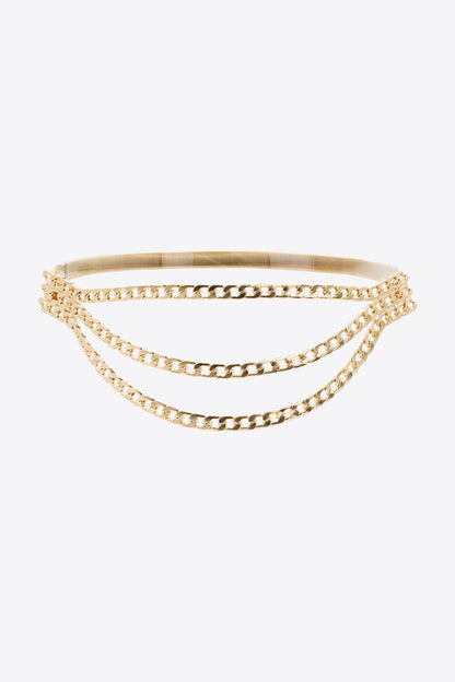 Metal Triple-Layered Chain Belt Carauana Store
