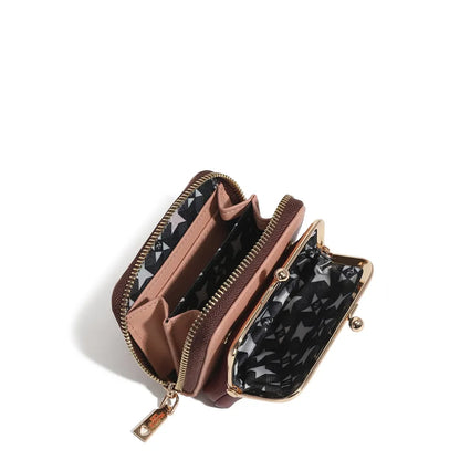 Nicole Lee USA Kiss-Lock Vegan Leather Mini Wallet Carauana Store
