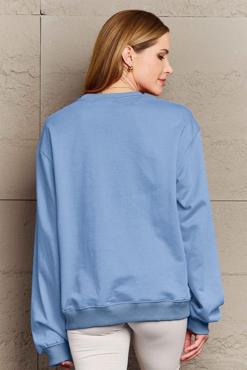 Simply Love Full Size HAPPY NEW YEAR Round Neck Sweatshirt Carauana Store