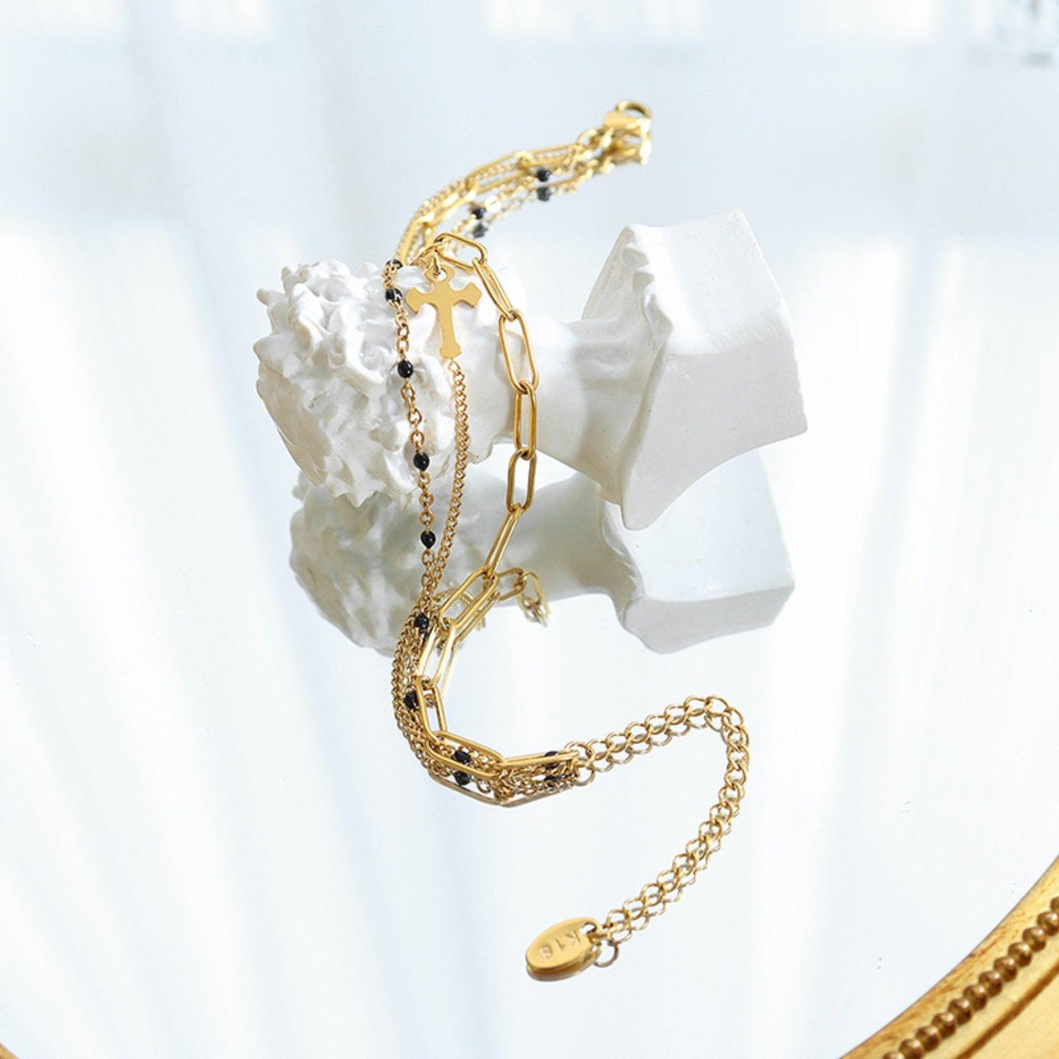 Titanium Steel Three-Layered Bracelet Carauana Store