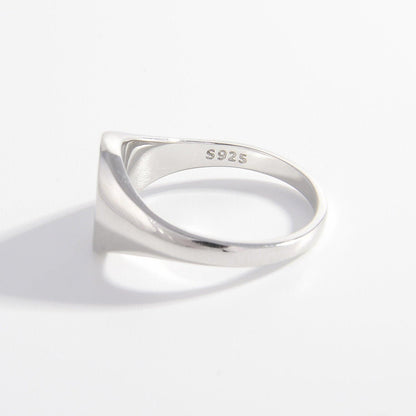 925 Sterling Silver Signet Ring Carauana Store