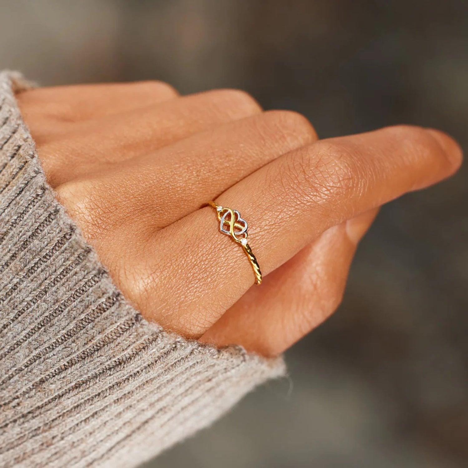 Number 8 Heart 925 Sterling Silver Ring Carauana Store