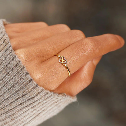 Number 8 Heart 925 Sterling Silver Ring Carauana Store