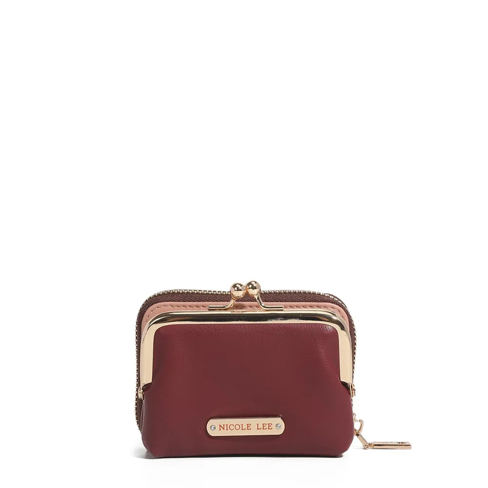 Nicole Lee USA Kiss-Lock Vegan Leather Mini Wallet Carauana Store