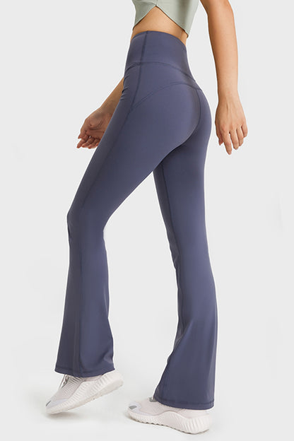 Millennia Elastic Waist Flare Yoga Pants Carauana Store