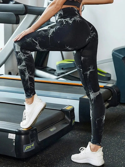 Tie-Dye High Waist Active Leggings Carauana Store