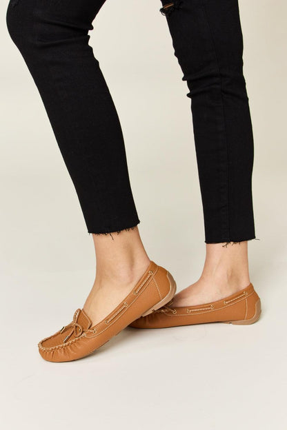 Forever Link Bow Decor Flat Loafers Carauana Store