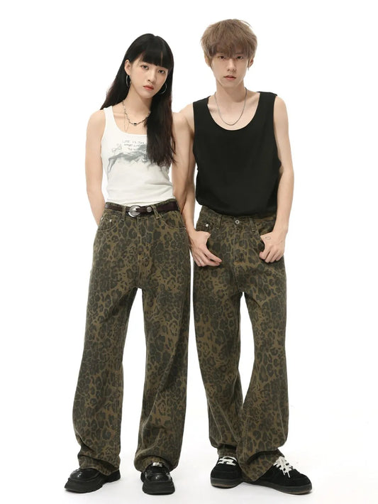 Leopard Jeans with Pockets Carauana Store