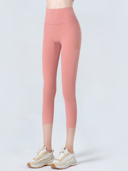 Wide Waistband Cropped Sports Leggings Carauana Store