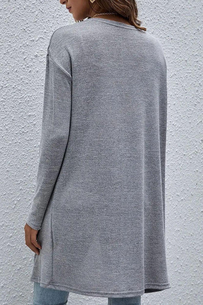 Open Front Long Sleeve Cover Up Carauana Store