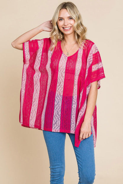 Cotton Bleu by Nu Label V Neck Drop Shoulder Oversize Top Carauana Store