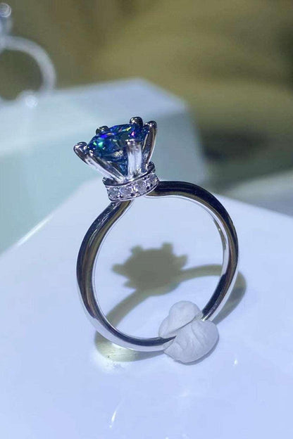 1 Carat Moissanite 6-Prong Solitaire Ring Carauana Store