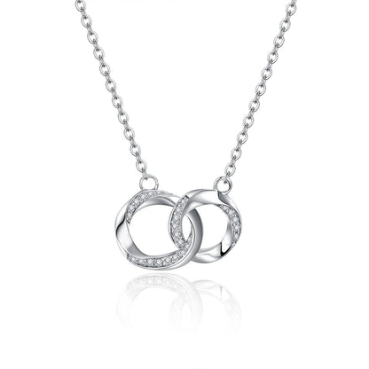 Moissanite 925 Sterling Silver Necklace CaRaUaNa Fashion