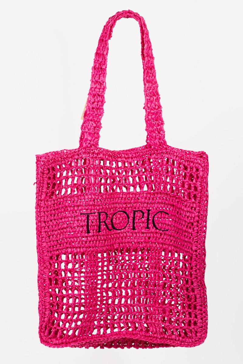 Fame Cutout Letter Graphic Handbag Carauana Store
