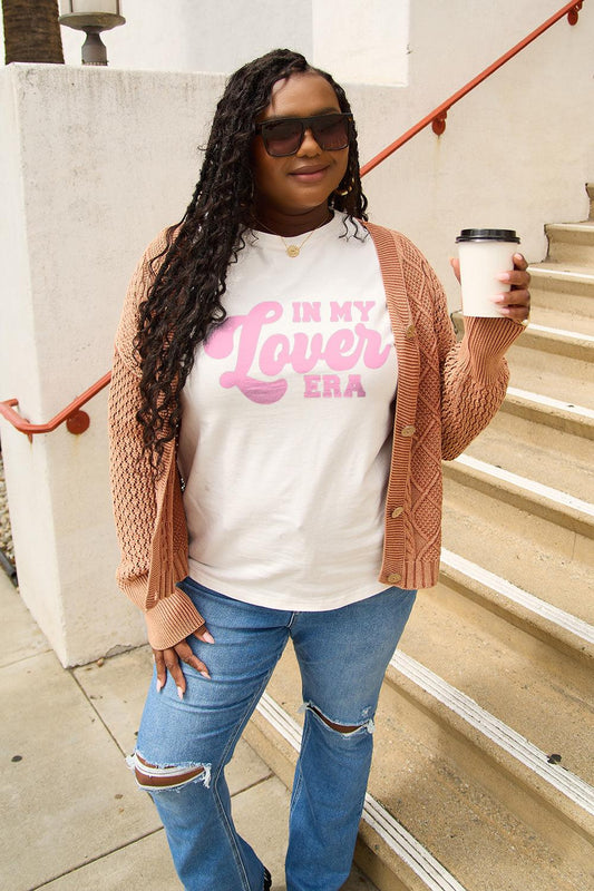 Simply Love Full Size IN MY LOVER ERA Round Neck T-Shirt Carauana Store