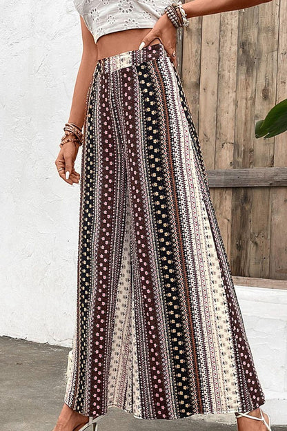 Floral High Waist Wide Leg Pants Carauana Store
