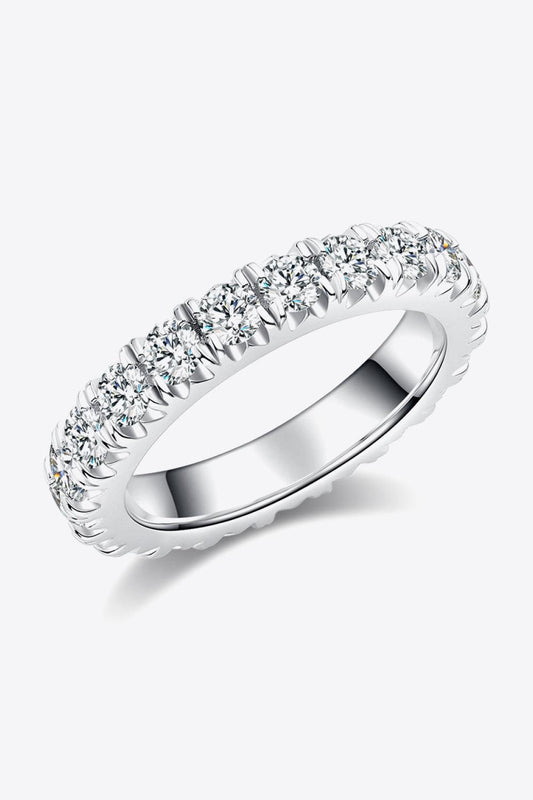 Adored 2.3 Carat Moissanite 925 Sterling Silver Eternity Ring Carauana Store