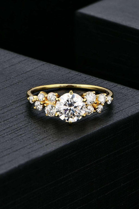 1 Carat Moissanite 925 Sterling Silver Ring Carauana Store