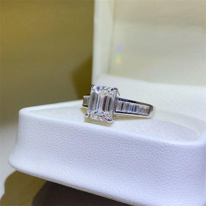 3 Carat Moissanite 925 Sterling Silver Ring CaRaUaNa Fashion