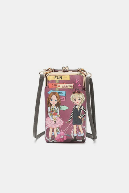 Nicole Lee USA Printed Crossbody Wallet Carauana Store