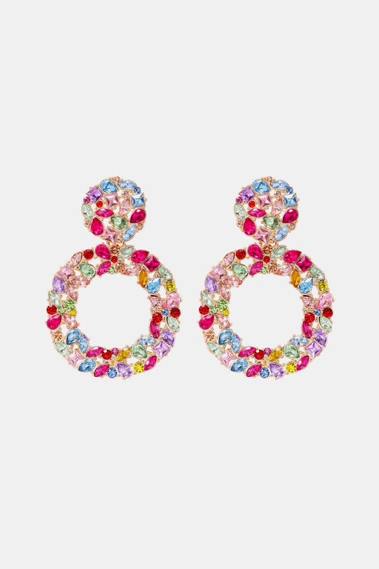 Round Shape Acrylic Dangle Earrings Carauana Store