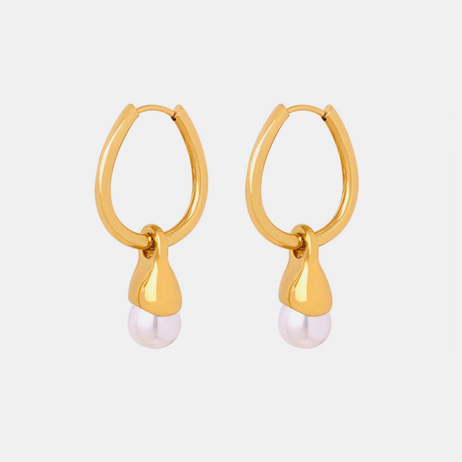 Titanium Steel Huggie Earrings Carauana Store