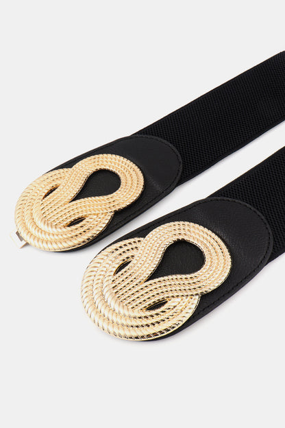 Twisted Alloy Buckle Wide Belt Carauana Store